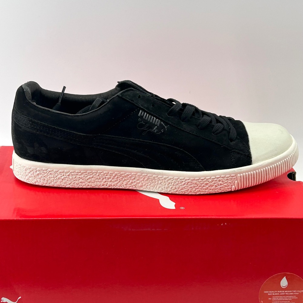Puma Clyde x Undefeated Coverblock Mens 12 Black White 352778 04 Sneaker Rare